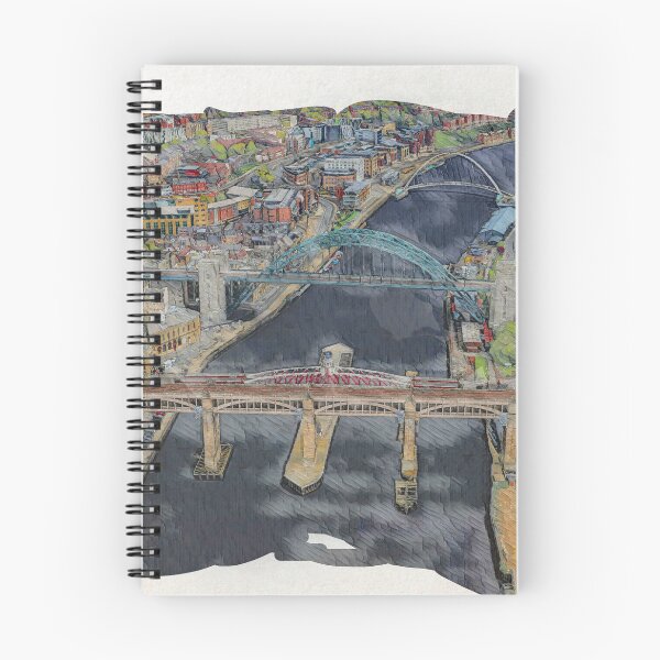 Item preview, Bridges Over the River Tyne, Newcastle Watercolour Art designed and sold by ArtworkNorth.