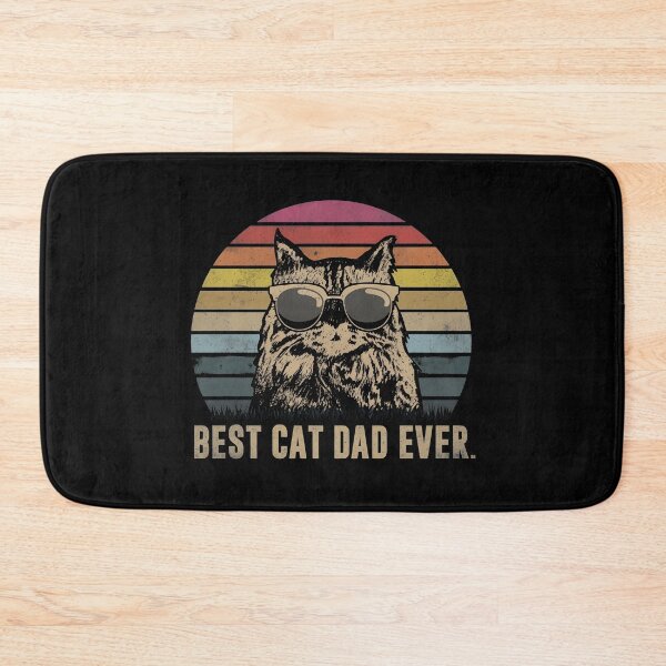 Item preview, Best Cat Dad Ever Retro Sunset Cat Shirt designed and sold by GiaoCalonas.