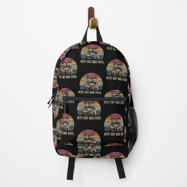 Item preview, Best Cat Dad Ever Retro Sunset Cat Shirt designed and sold by GiaoCalonas.