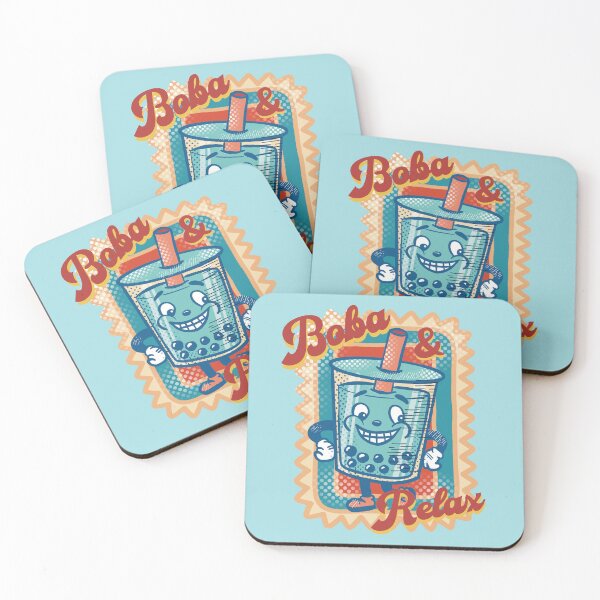 Item preview, Retro Boba Tea and Relax  designed and sold by IvysCreativityHouse.