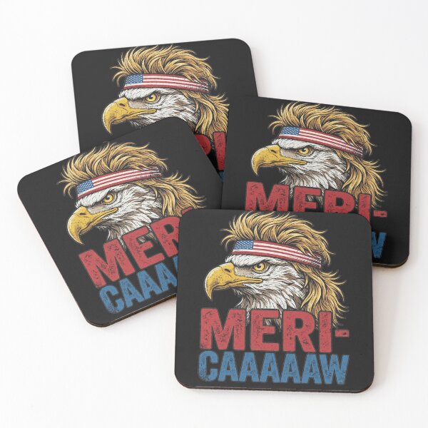 Item preview, Mericaaw Funny Bald Eagle Mullet 4th Of July Retro Meme designed and sold by AdyKurniawan.