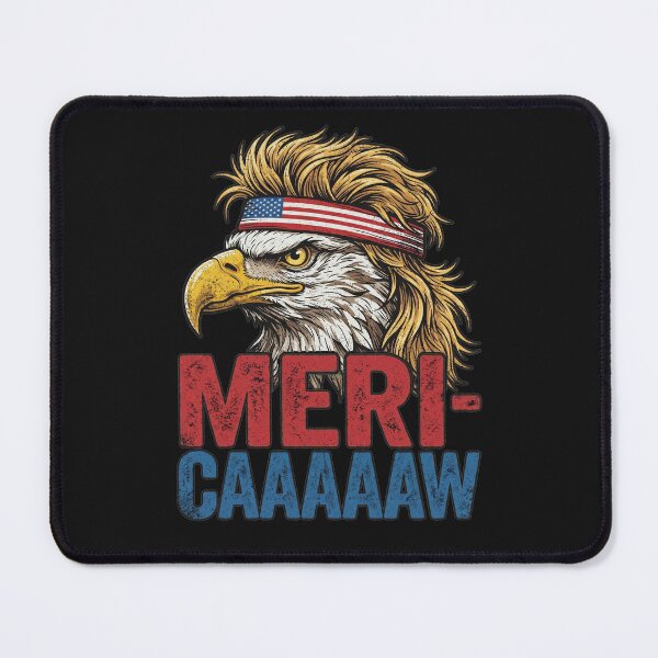 Item preview, Mericaaw Funny Bald Eagle Mullet 4th Of July Retro Meme designed and sold by AdyKurniawan.