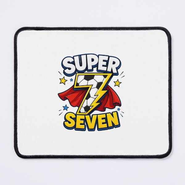 Item preview, Super Seven 7th Birthday Soccer Superhero Boy designed and sold by Seculinator.