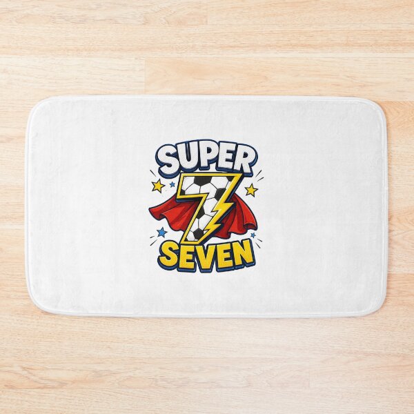 Item preview, Super Seven 7th Birthday Soccer Superhero Boy designed and sold by Seculinator.