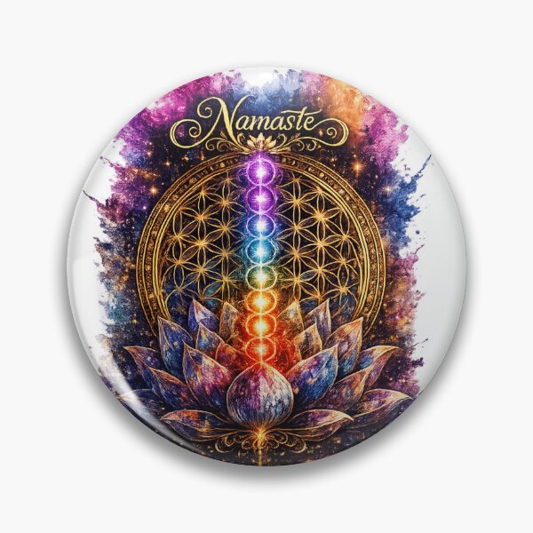 Item preview, Namaste Lotus Chakra Mandala Spiritual Art designed and sold by Trailora.