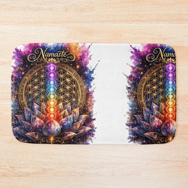 Item preview, Namaste Lotus Chakra Mandala Spiritual Art designed and sold by Trailora.