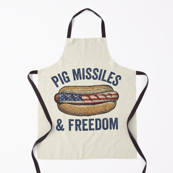 Item preview, Pig Missiles And Freedom Funny Hot Dog 4th Of July Retro designed and sold by AdyKurniawan.