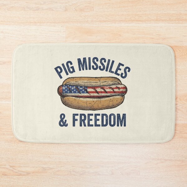 Item preview, Pig Missiles And Freedom Funny Hot Dog 4th Of July Retro designed and sold by AdyKurniawan.