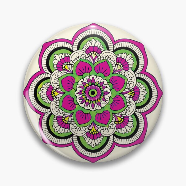 Item preview, Folk Mandala designed and sold by CharlottePlaceArt.