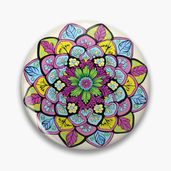 Item preview, Folk Mandala designed and sold by CharlottePlaceArt.