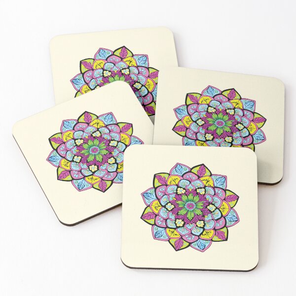 Item preview, Folk Mandala designed and sold by CharlottePlaceArt.