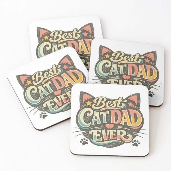 Item preview, Best Cat Dad Ever Retro Vintage Cat Design designed and sold by GiaoCalonas.
