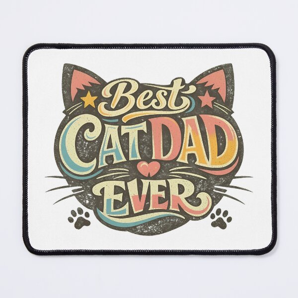 Item preview, Best Cat Dad Ever Retro Vintage Cat Design designed and sold by GiaoCalonas.