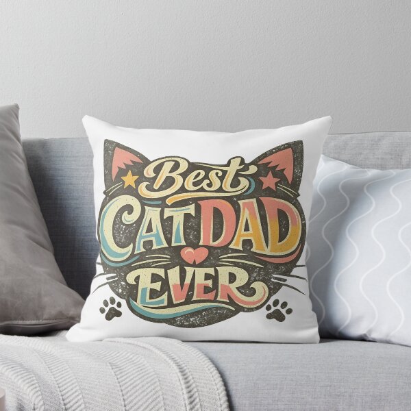 Item preview, Best Cat Dad Ever Retro Vintage Cat Design designed and sold by GiaoCalonas.