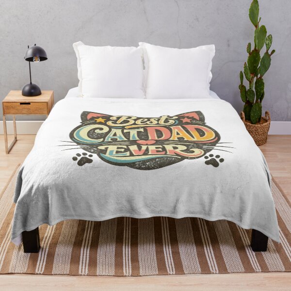 Item preview, Best Cat Dad Ever Retro Vintage Cat Design designed and sold by GiaoCalonas.