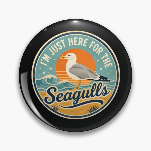 Item preview, Vintage I'm Just Here For The Seagulls Seaside designed and sold by wansilastomi.