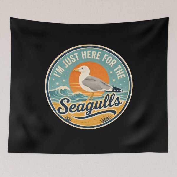 Item preview, Vintage I'm Just Here For The Seagulls Seaside designed and sold by wansilastomi.