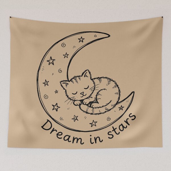 Item preview, Lunar Cat Nap - Whimsigoth Aesthetic designed and sold by bapupa.