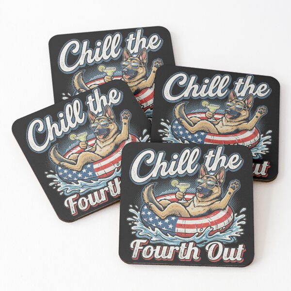 Item preview, Chill The Fourth Out Funny Patriotic Dog Summer Retro designed and sold by AdyKurniawan.