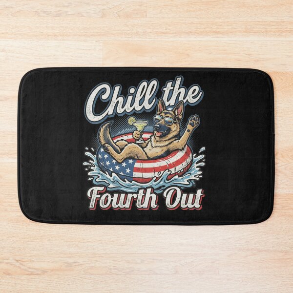 Item preview, Chill The Fourth Out Funny Patriotic Dog Summer Retro designed and sold by AdyKurniawan.