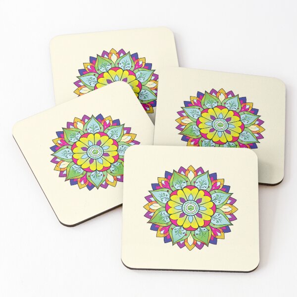 Item preview, Folk Mandala designed and sold by CharlottePlaceArt.