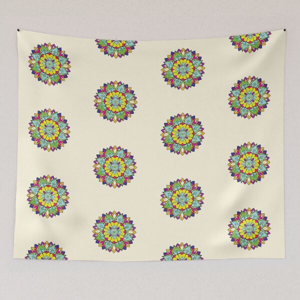 Item preview, Folk Mandala designed and sold by CharlottePlaceArt.