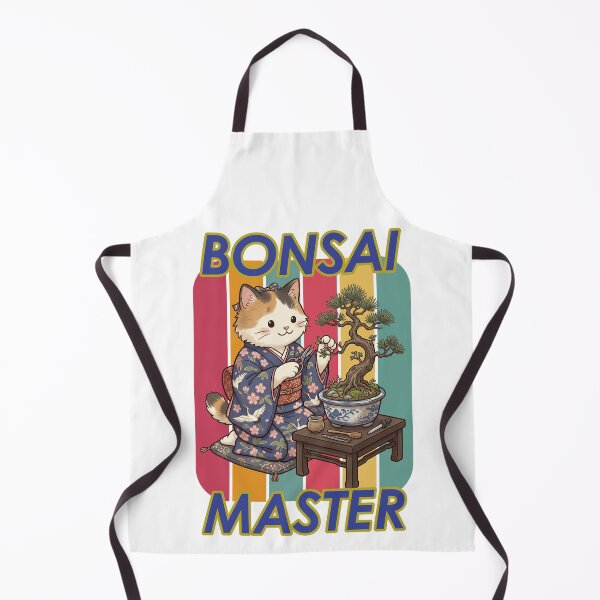 Item preview, A cat enjoying bonsai designed and sold by LOVEARTDESIGN.
