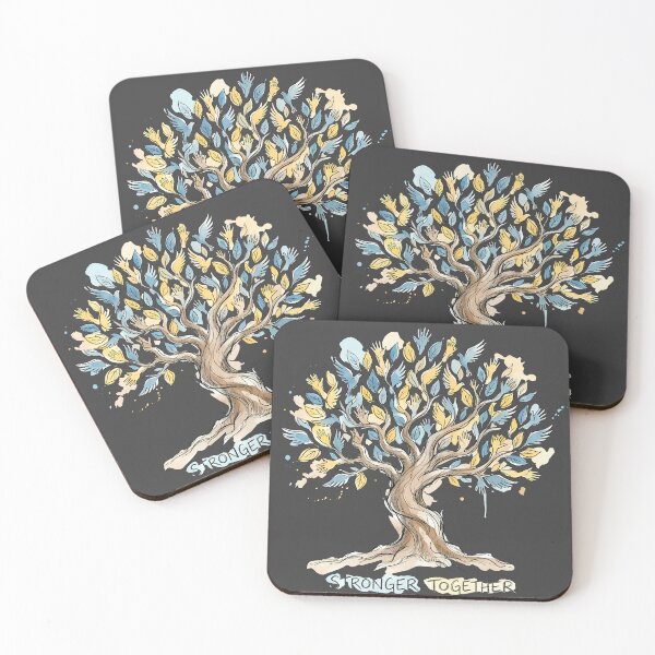 Item preview, Stronger Together Watercolor Unity & Peace Tree designed and sold by SoulPT.