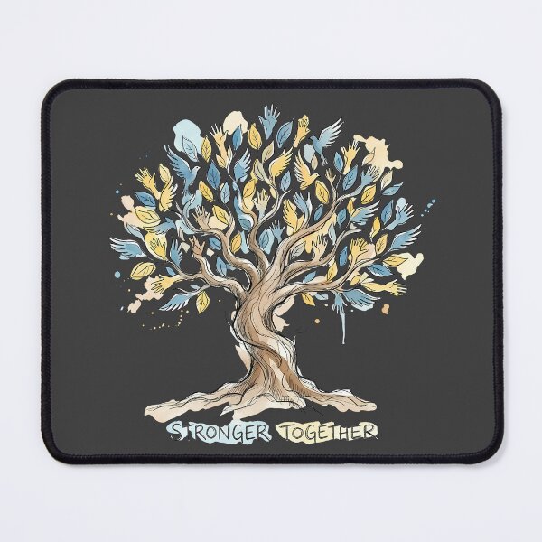 Item preview, Stronger Together Watercolor Unity & Peace Tree designed and sold by SoulPT.