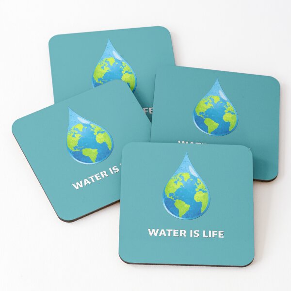 Item preview, Water Is Life – Earth Drop Illustration for Clean Water & Climate Awareness designed and sold by OrbitOfMind.