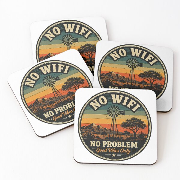 Item preview, Retro No Wifi No Problem Windmill Design designed and sold by Klein-Karoo.