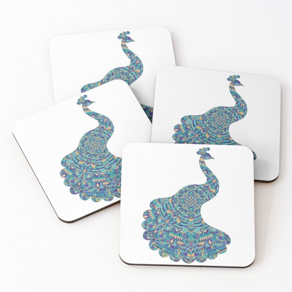 Item preview, Peacock Mandala Silhouette designed and sold by Always Wanted.