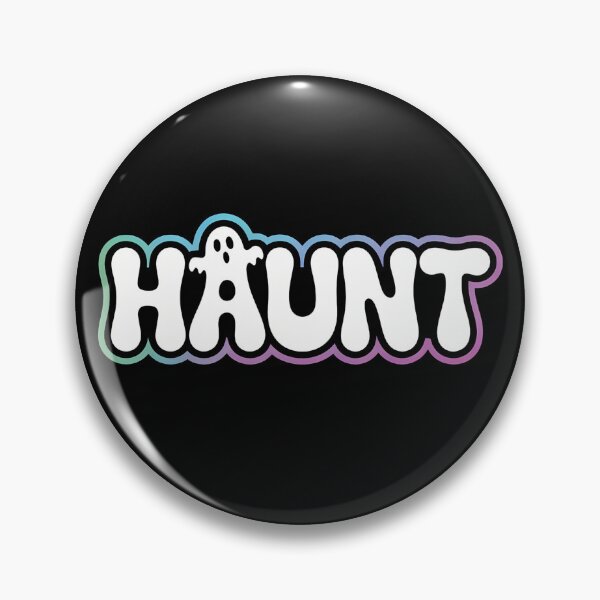 Item preview, Haunt Ghost Wordmark Cute Spooky Season Aesthetic Design designed and sold by Raw Tigers.