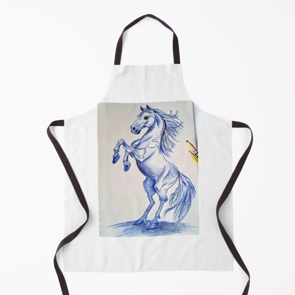 Item preview, Majestic Blue Horse Pencil Drawing designed and sold by Elenarte7.