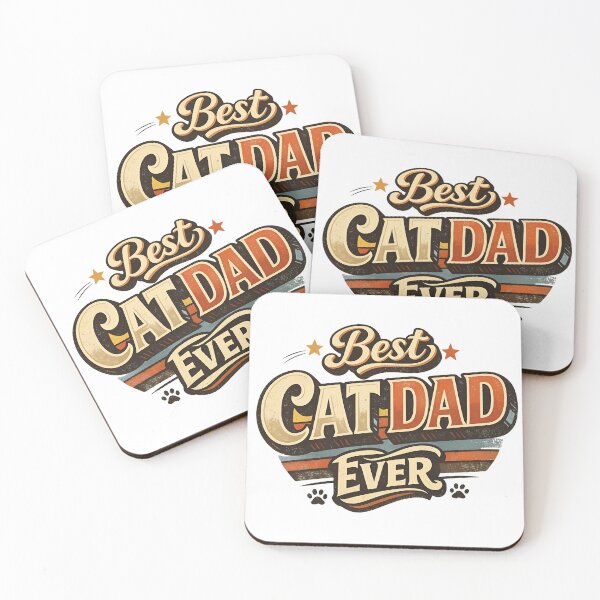 Item preview, Best CAT DAD EVER Retro Vintage Style designed and sold by GiaoCalonas.