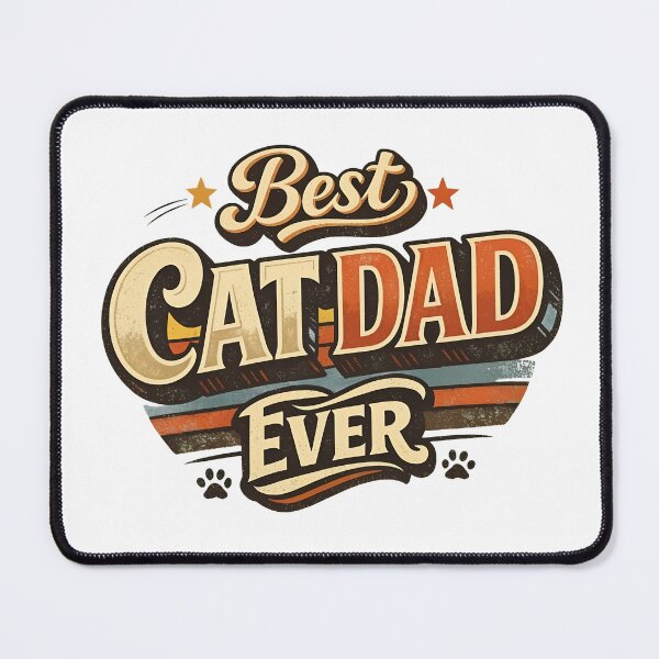 Item preview, Best CAT DAD EVER Retro Vintage Style designed and sold by GiaoCalonas.