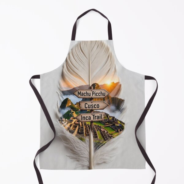 Item preview, Machu Picchu Feather Travel Art | Cusco Inca Trail Peru Wanderlust Design designed and sold by GalleryPeak.