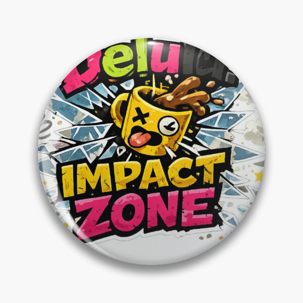 Item preview, Delulu Impact Zone – Chaotic Cartoon Sticker designed and sold by AstraDrip Studio.