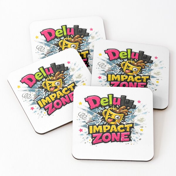 Item preview, Delulu Impact Zone – Chaotic Cartoon Sticker designed and sold by AstraDrip Studio.