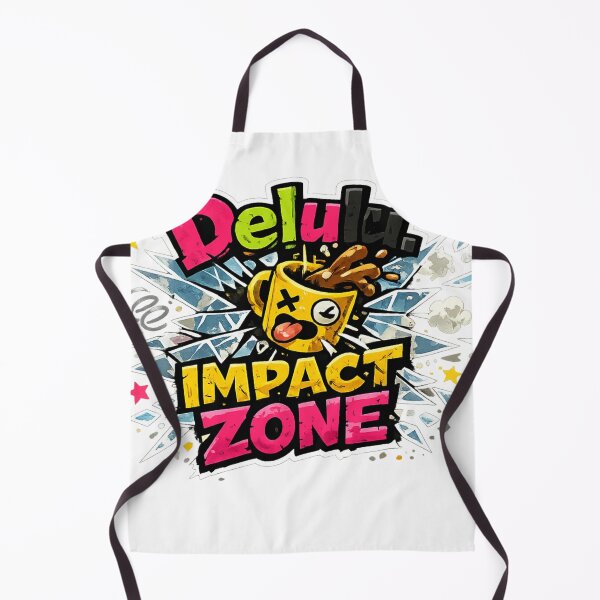 Item preview, Delulu Impact Zone – Chaotic Cartoon Sticker designed and sold by AstraDrip Studio.