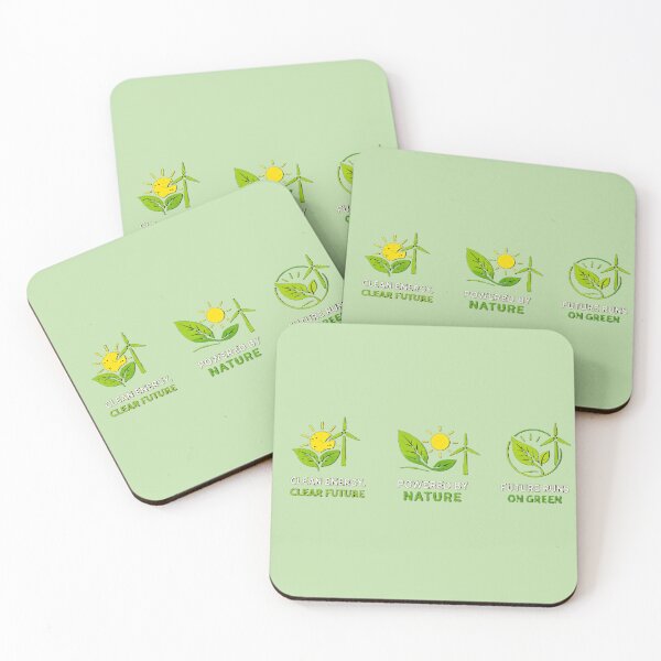Item preview, Clean Energy Clear Future – Powered by Nature Green Energy Sustainability Design designed and sold by OrbitOfMind.