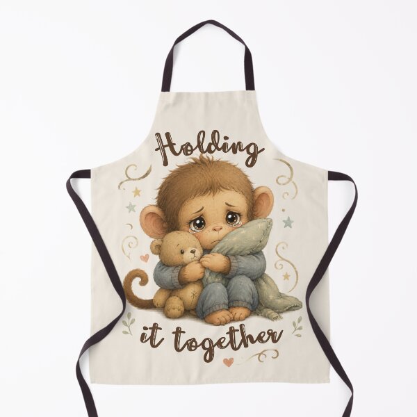Item preview, Holding It Together Sad Baby Monkey designed and sold by SeoulInkSoul.