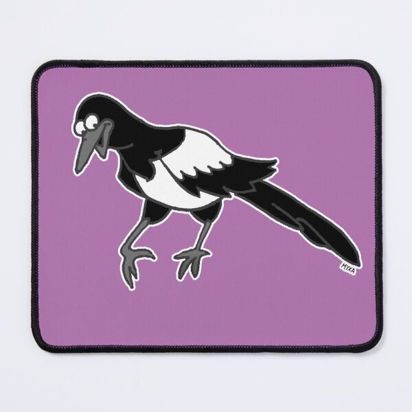 Item preview, Funny Plotting Magpie – Sarcastic Mastermind Suspicious Bird Sticker designed and sold by MyxaART.