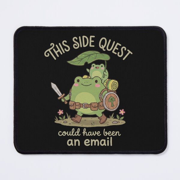 Item preview, This Side Quest Could Have Been An Email Funny Frog Knight designed and sold by AdyKurniawan.