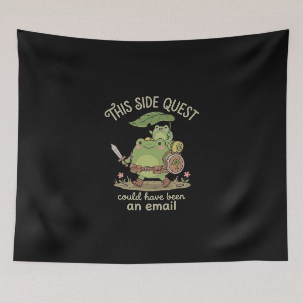 Item preview, This Side Quest Could Have Been An Email Funny Frog Knight designed and sold by AdyKurniawan.