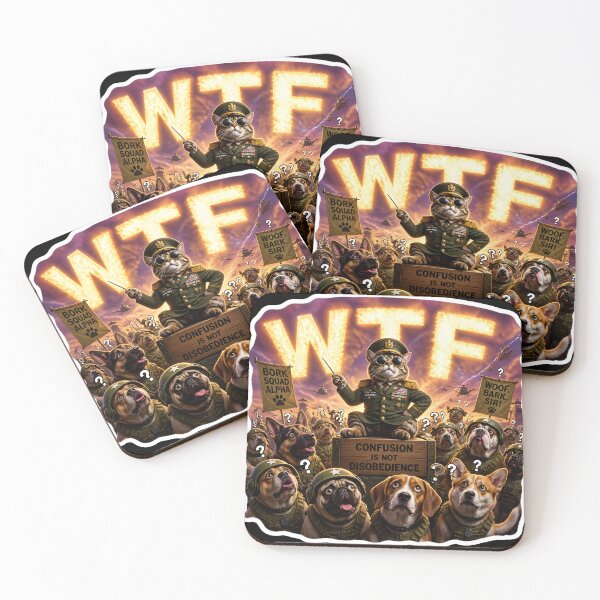 Item preview, WTF Cat General Dog Army designed and sold by Idrojibz.