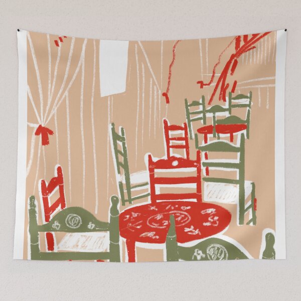 Item preview, Feria de Sevilla Caseta | Andalusian Flamenco Chairs Illustration designed and sold by Tropical Blood.