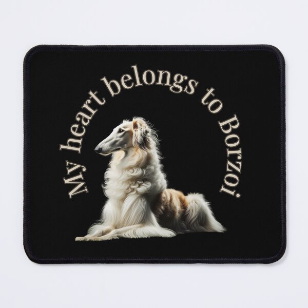 Item preview, My Heart Belongs to Borzoi – Elegant Borzoi Dog designed and sold by PatykArt.