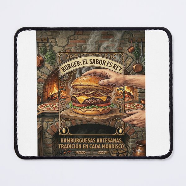 Item preview, Burger: El Sabor Es Rey - Artisan Gourmet Burger Design designed and sold by Csaba1983.