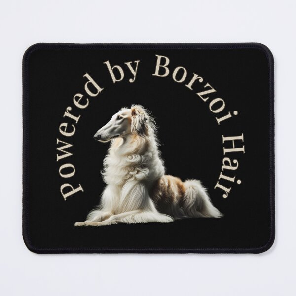 Item preview, Powered by Borzoi Hair - Funny Borzoi Lover Design designed and sold by PatykArt.